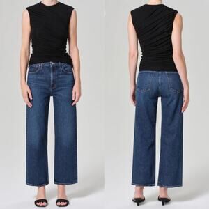 Agolde Blue Wide Leg Jeans